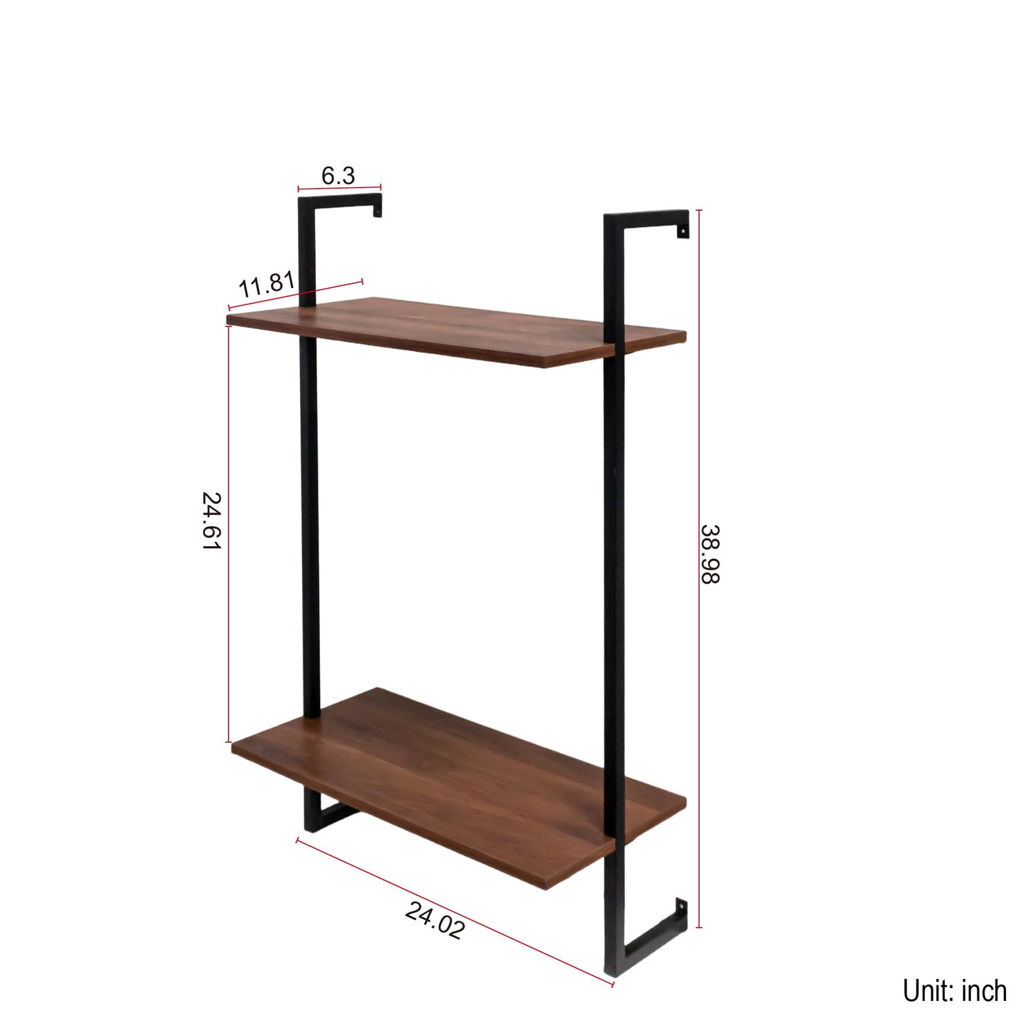 3 Tier and 2 Tier Bathroom Shelves Metal, Wood Hanging Storage Bookshelf