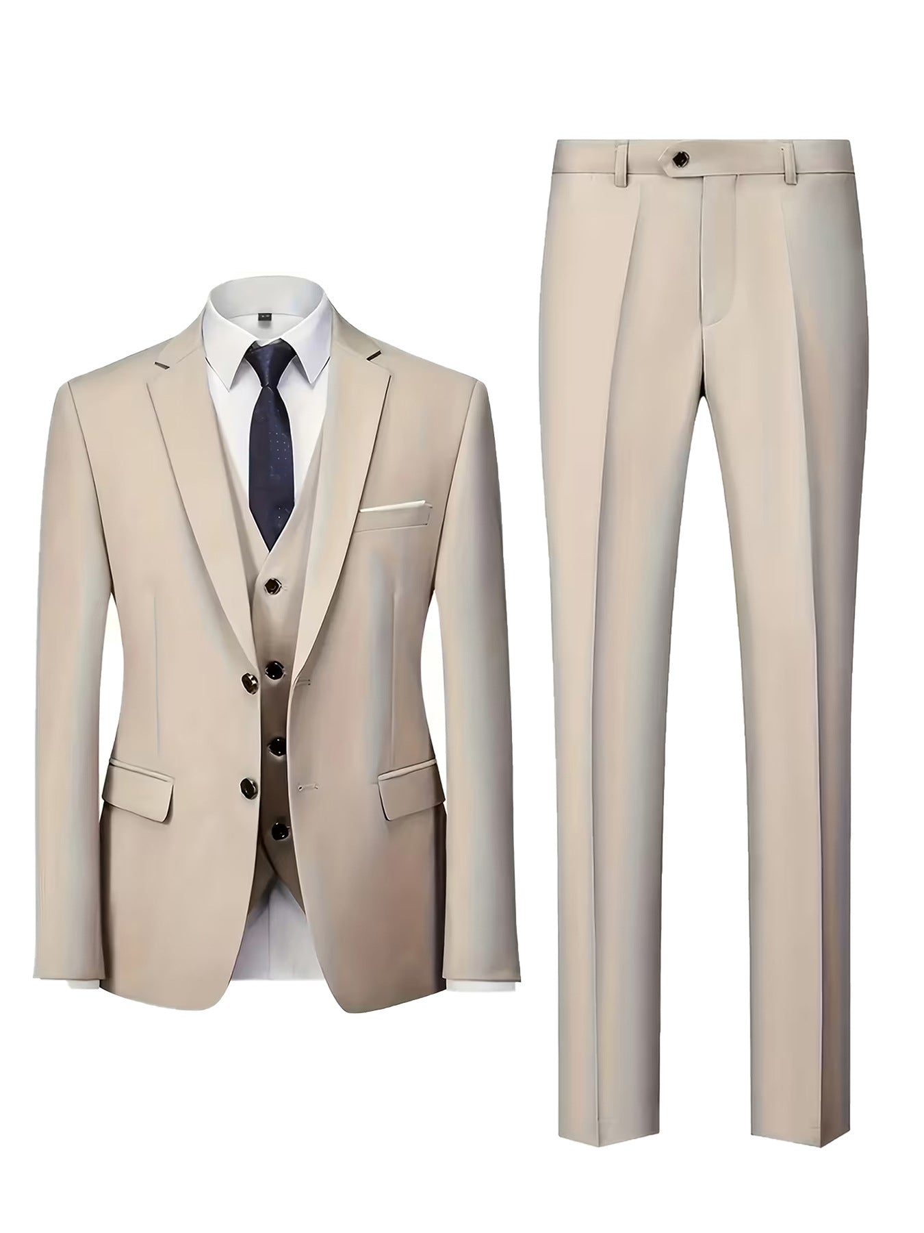 Mens Tailored Suit Grooms Wedding Dress