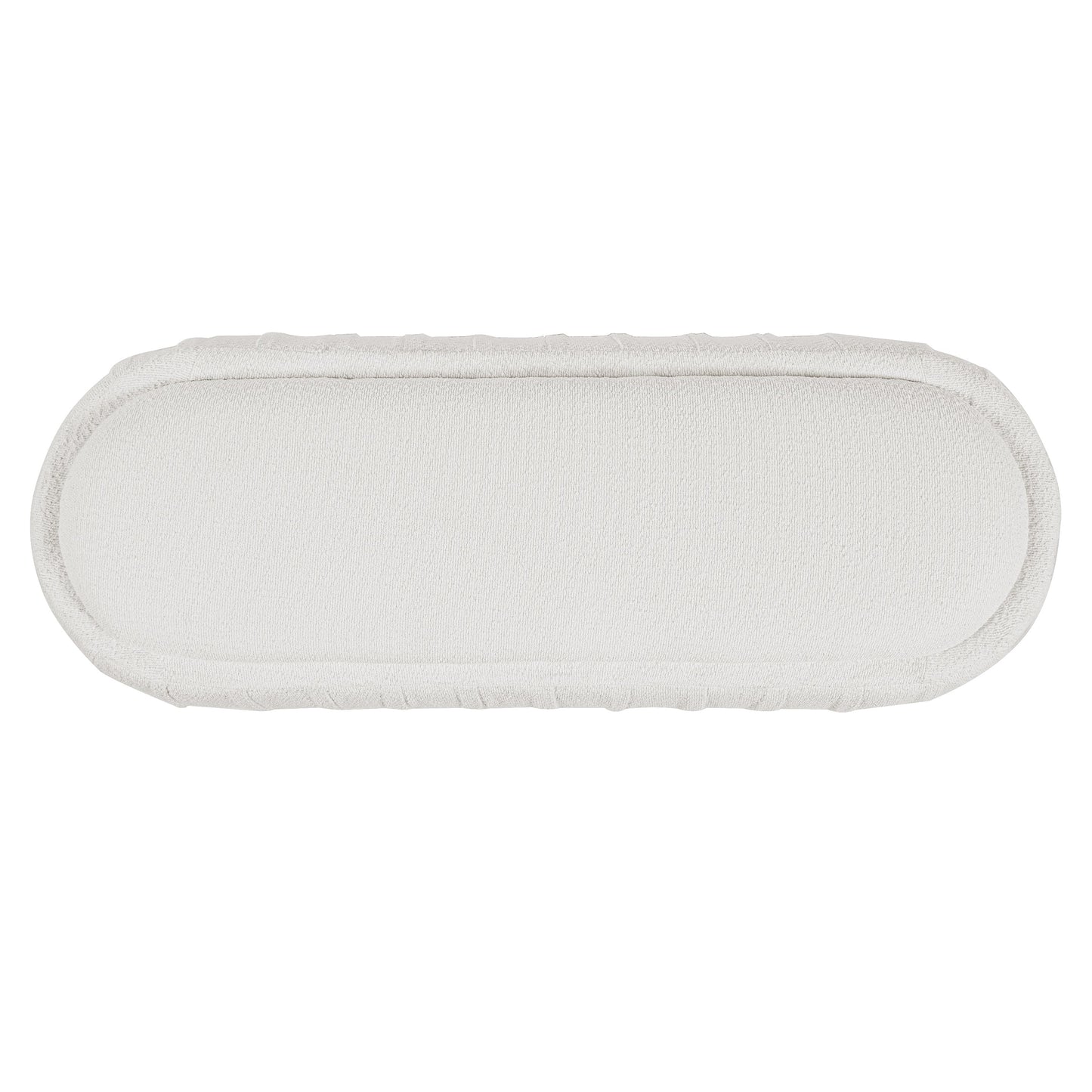 Upholstered Ottoman, Oval Shape