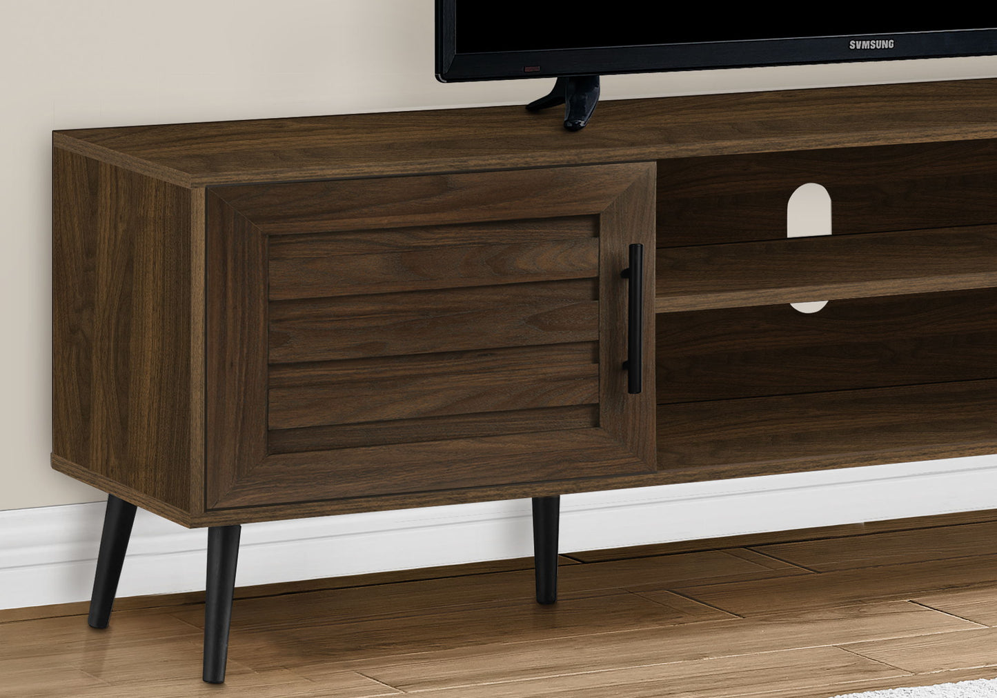 72-Inch Transitional TV Stand Console with Storage