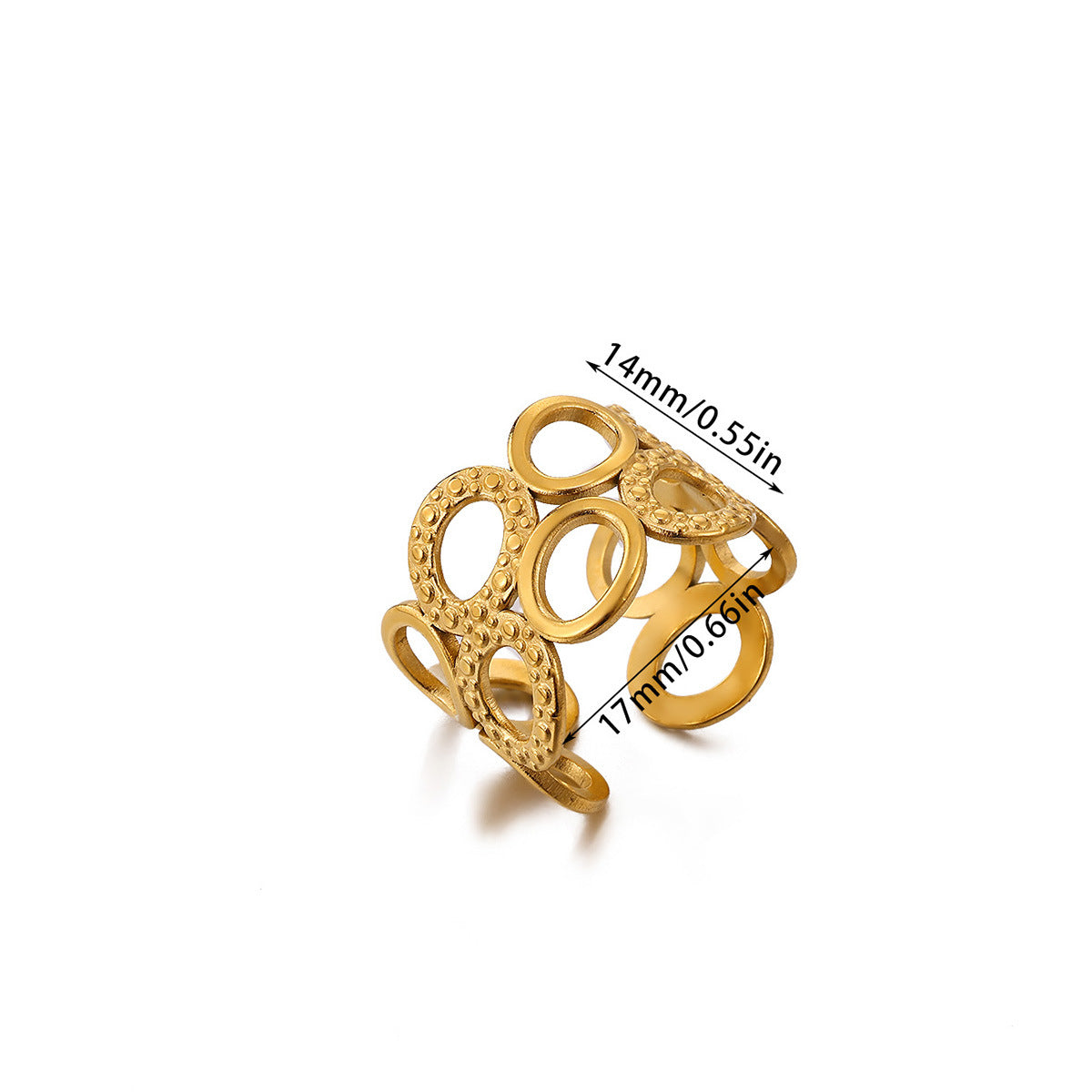 Creative Alien Big Wave Open Ring For Women