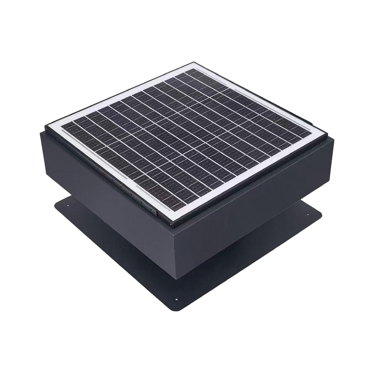12" Solar Roof Vent Fan, 40W Dual Power Attic Exhaust Fan with Remote & Auto Start