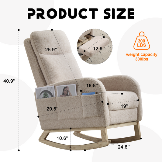 Nursery Glider Rocking Chair