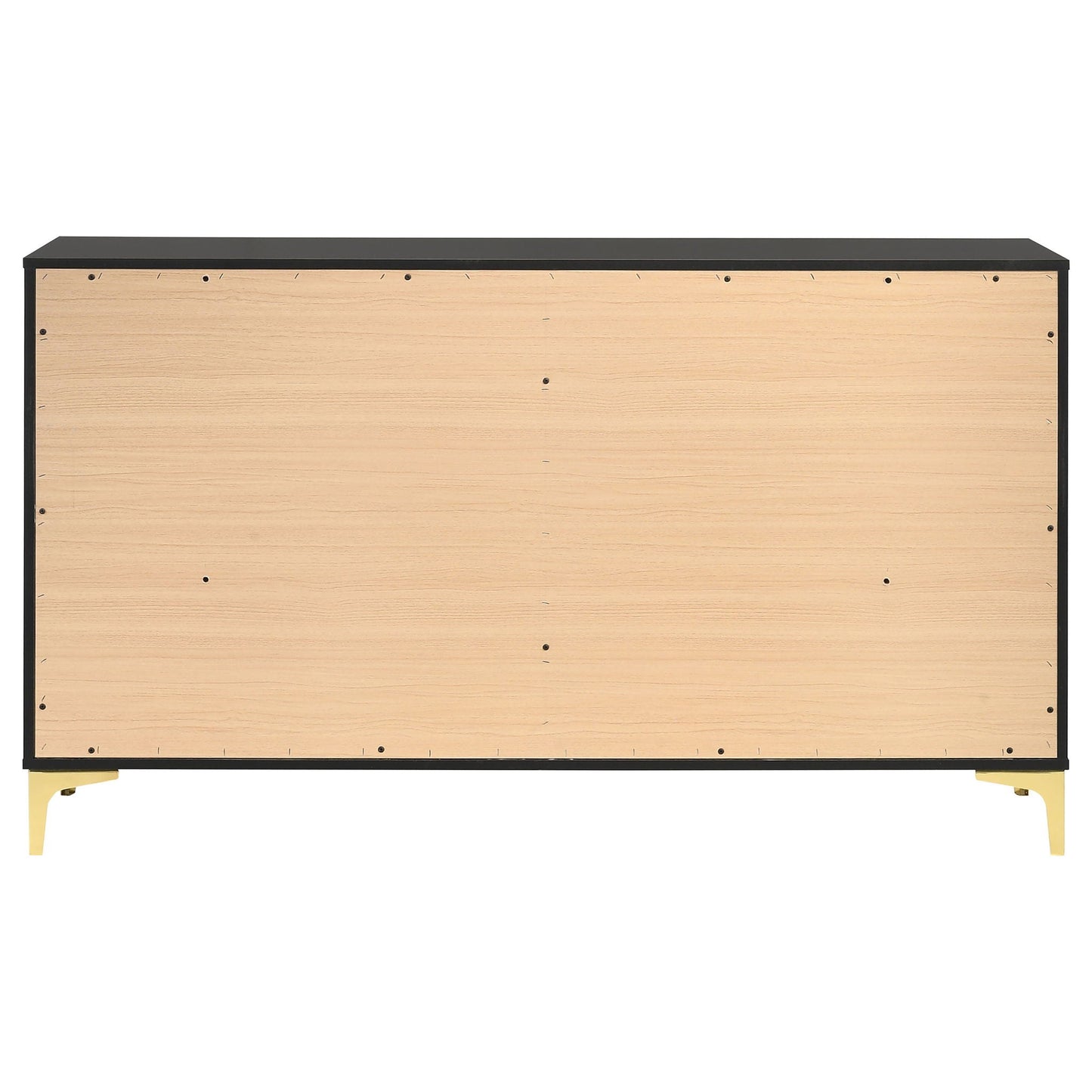Lexie - 6 Drawer Rectangular Dresser - Black