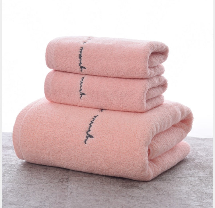 Fashion Pure Cotton Bath Towel Gift Set High-end Couple Adult Towel