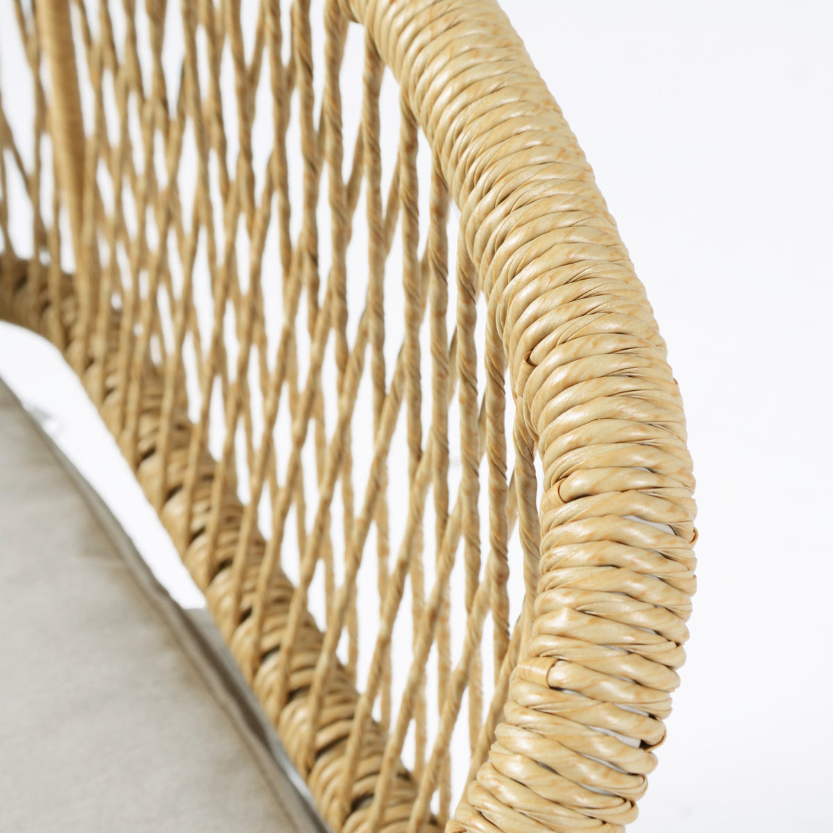 Outdoor Dining Chair Set of 2, Wicker Rattan Woven Patio Chairs