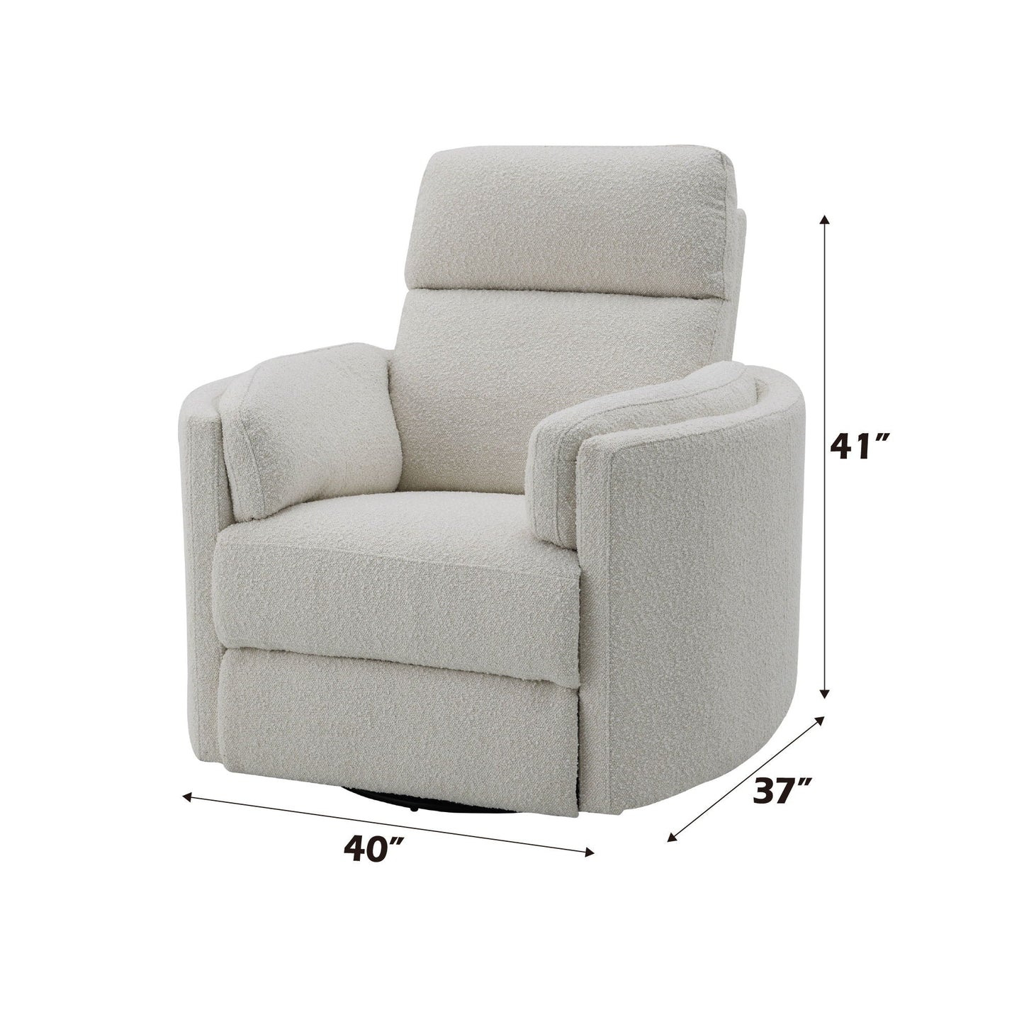 Sagen Glider Recliner With Swivel