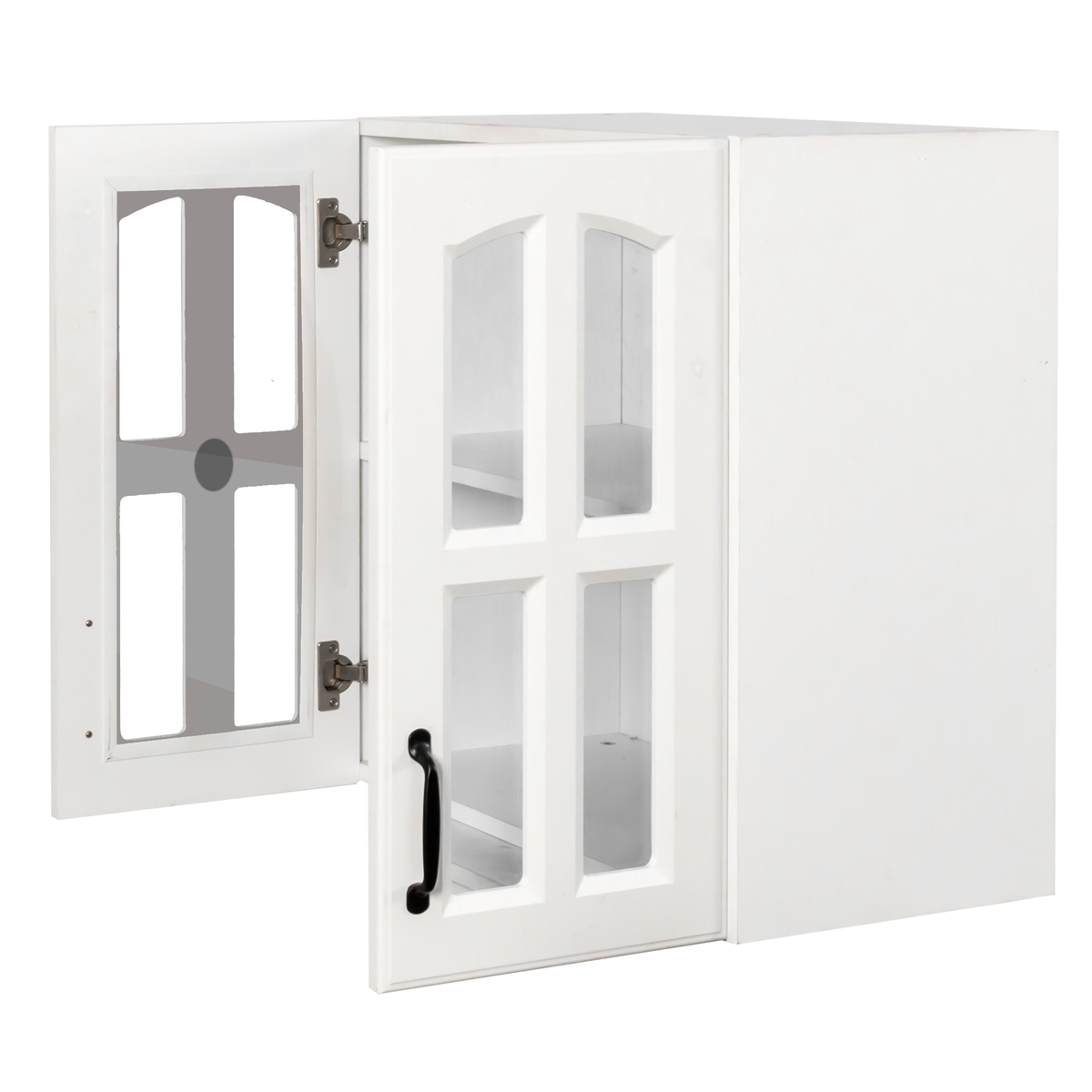 Wall Cabinet with Glass Door and Adjustable Shelves