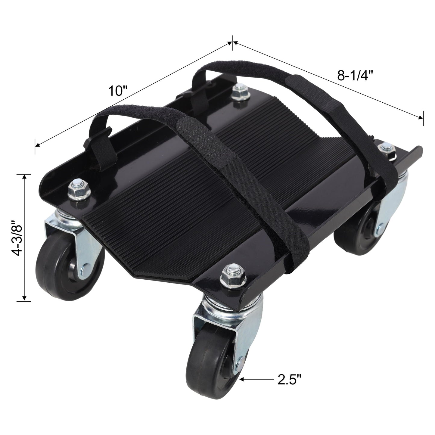 Heavy Duty Steel Snowmobile Dolly with V Slide and Swivel Casters