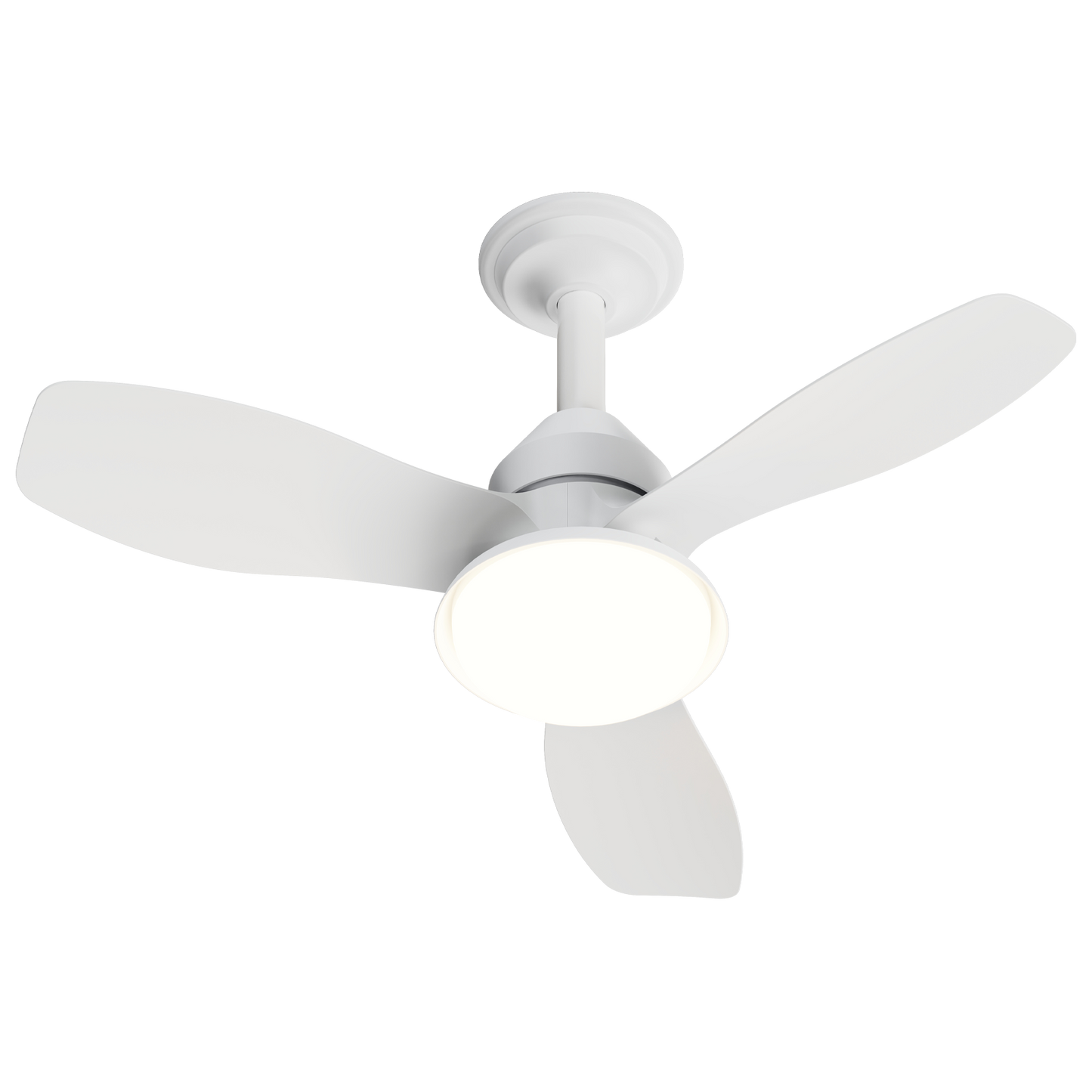 24.4" Modern Ceiling Fan with Light