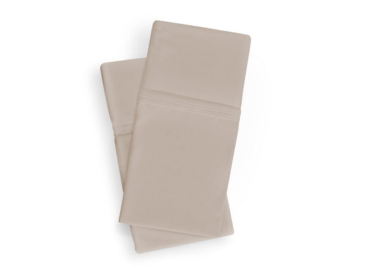 BedGear Dri-Tec Queen Pillowcase Set, Beige