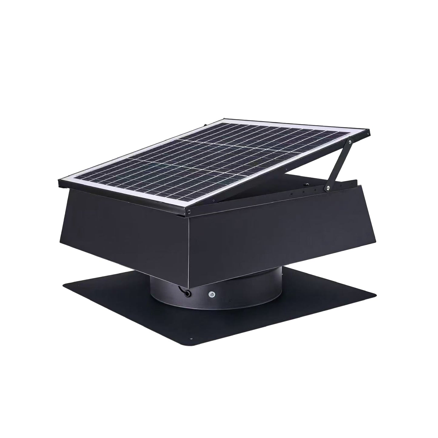 12 Inch Trapezoidal Adjustable Solar Roof Vent Fan
