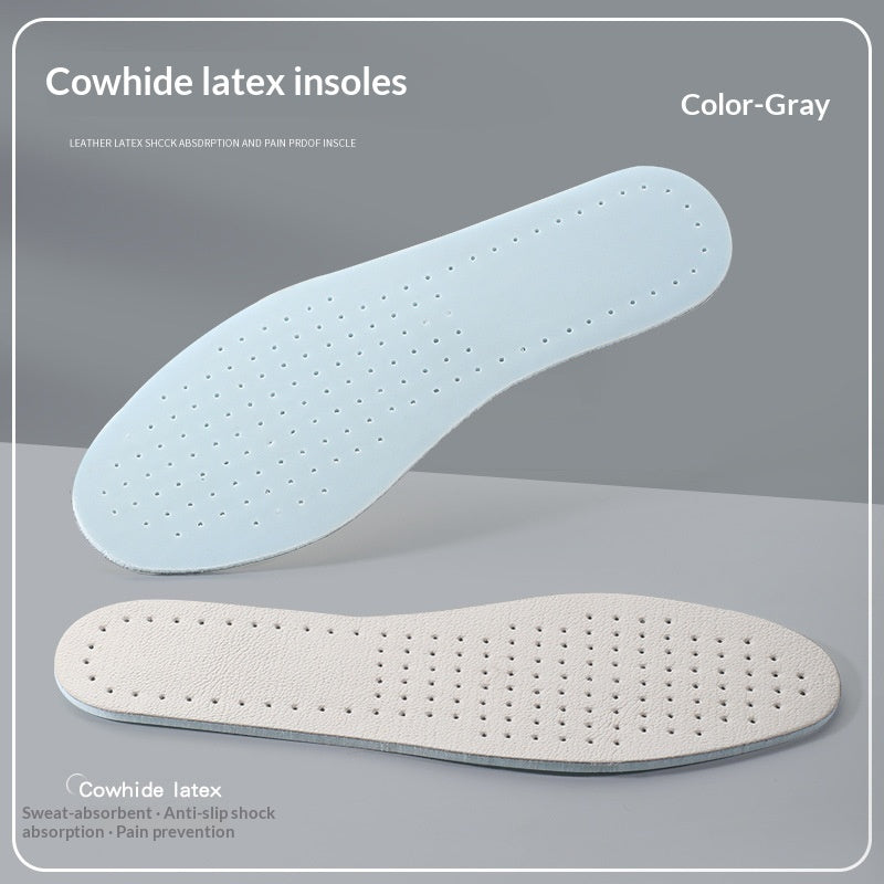 High-elastic Odor-resistant Leather Summer Thin Insoles