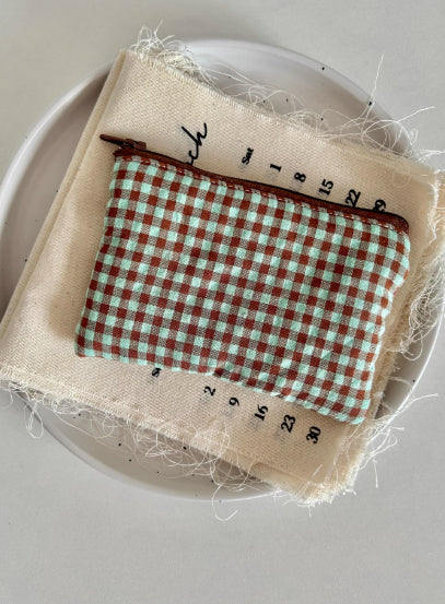 Polka-Dot And Star Quilted Zippered Storage Bag