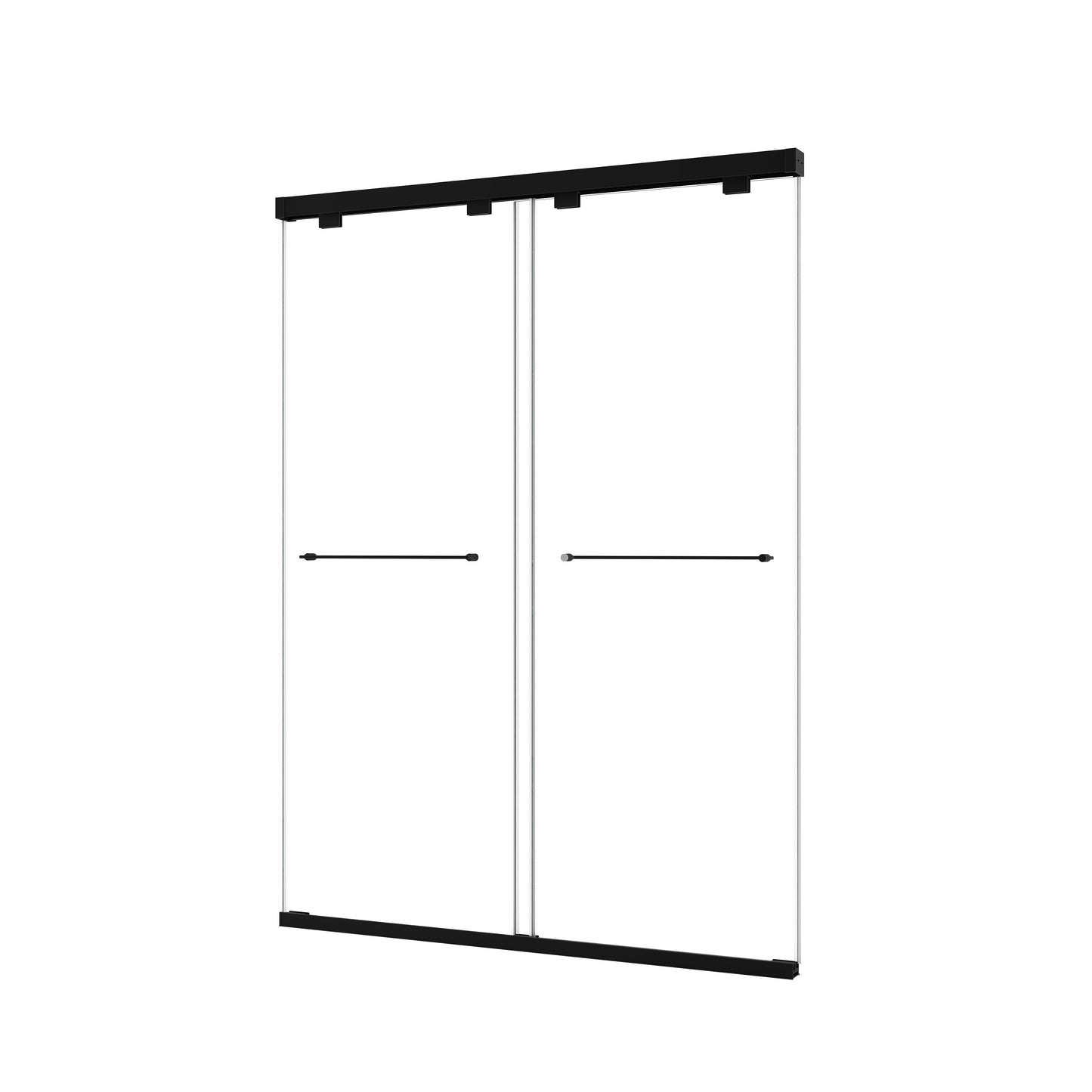 5476 Inch Frameless Double Sliding Matte Shower Door