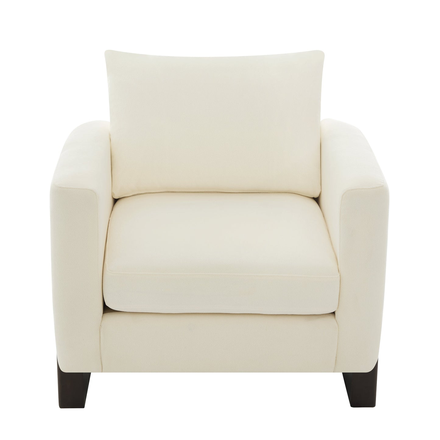 Modern Accent Chair Stylish Club Chair Armchair with Rubberwood Legs for Living Room, Bedroom, or Office