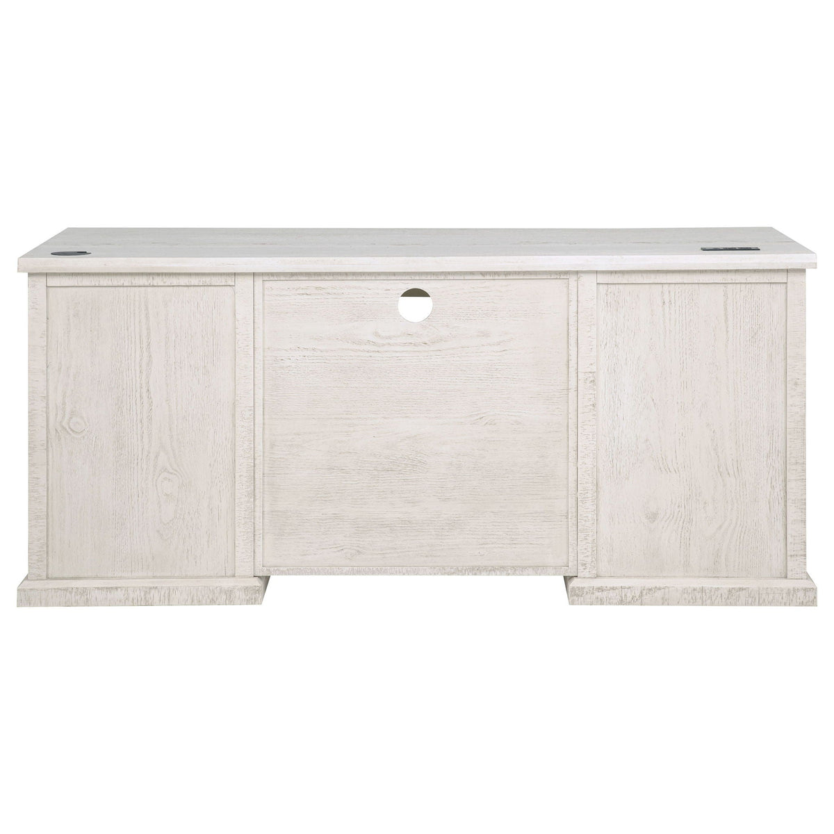 Altidore 68-inch 7-drawer Executive Home Office Desk Distressed White
