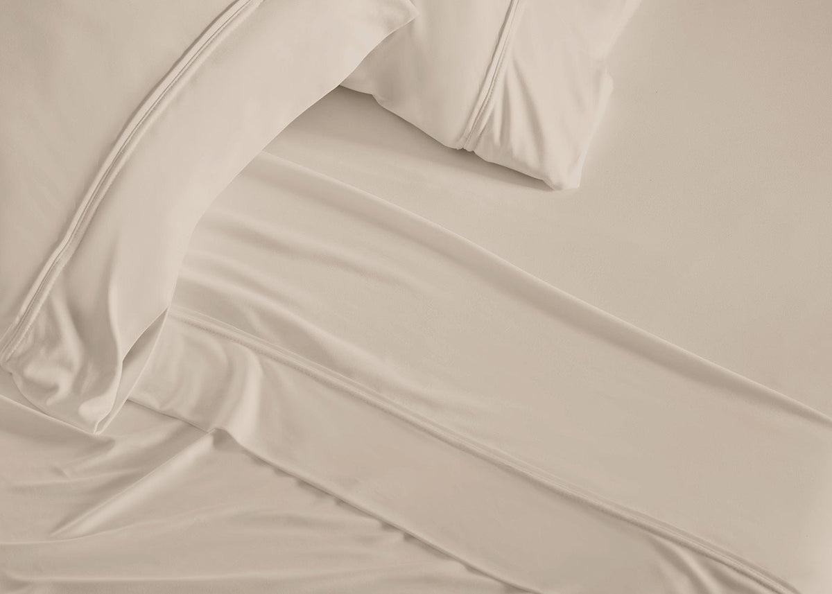 BedGear Dri-Tec King Pillowcase Set, Beige