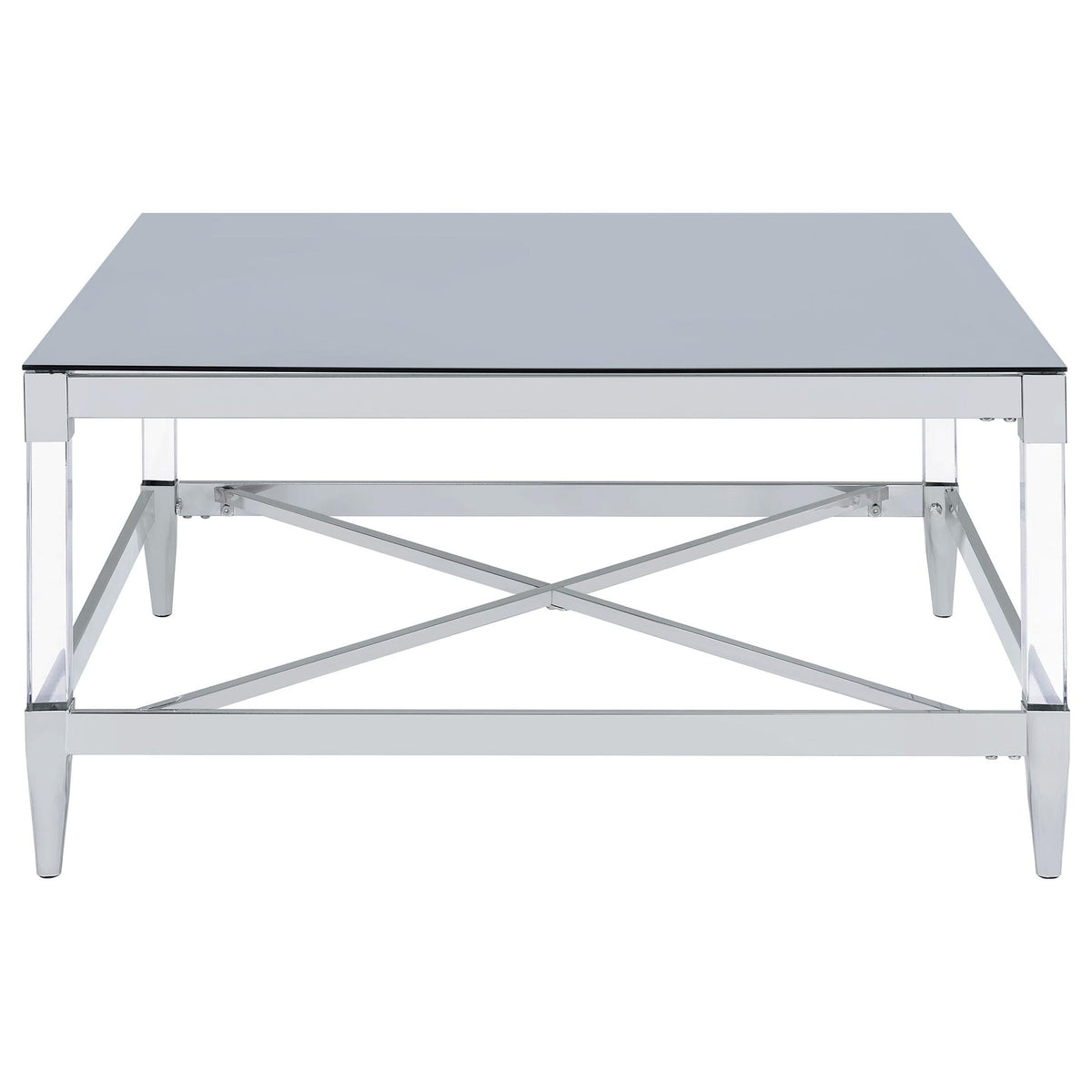 Lindley 3-piece Square Coffee and End Table Set Chrome