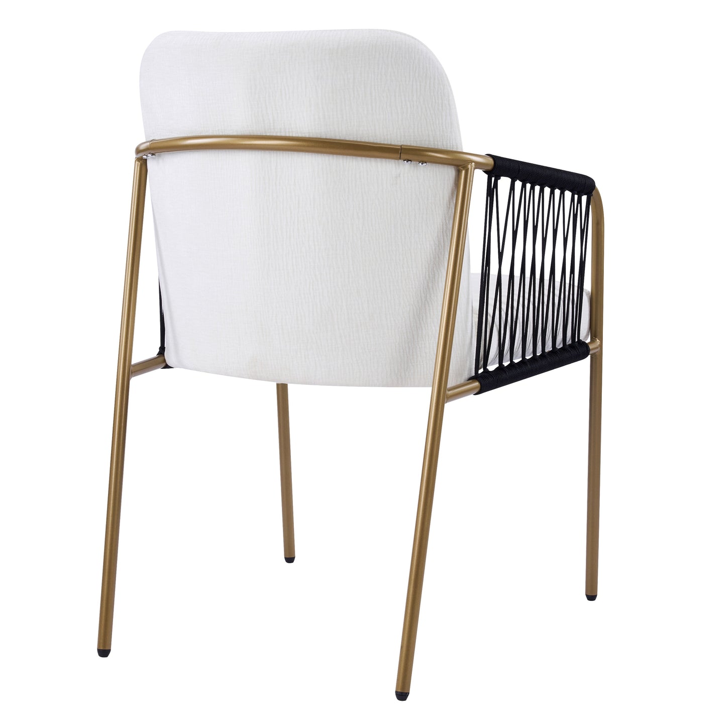 Modern Glam Upholstered Dining Chairs (Set of 2)