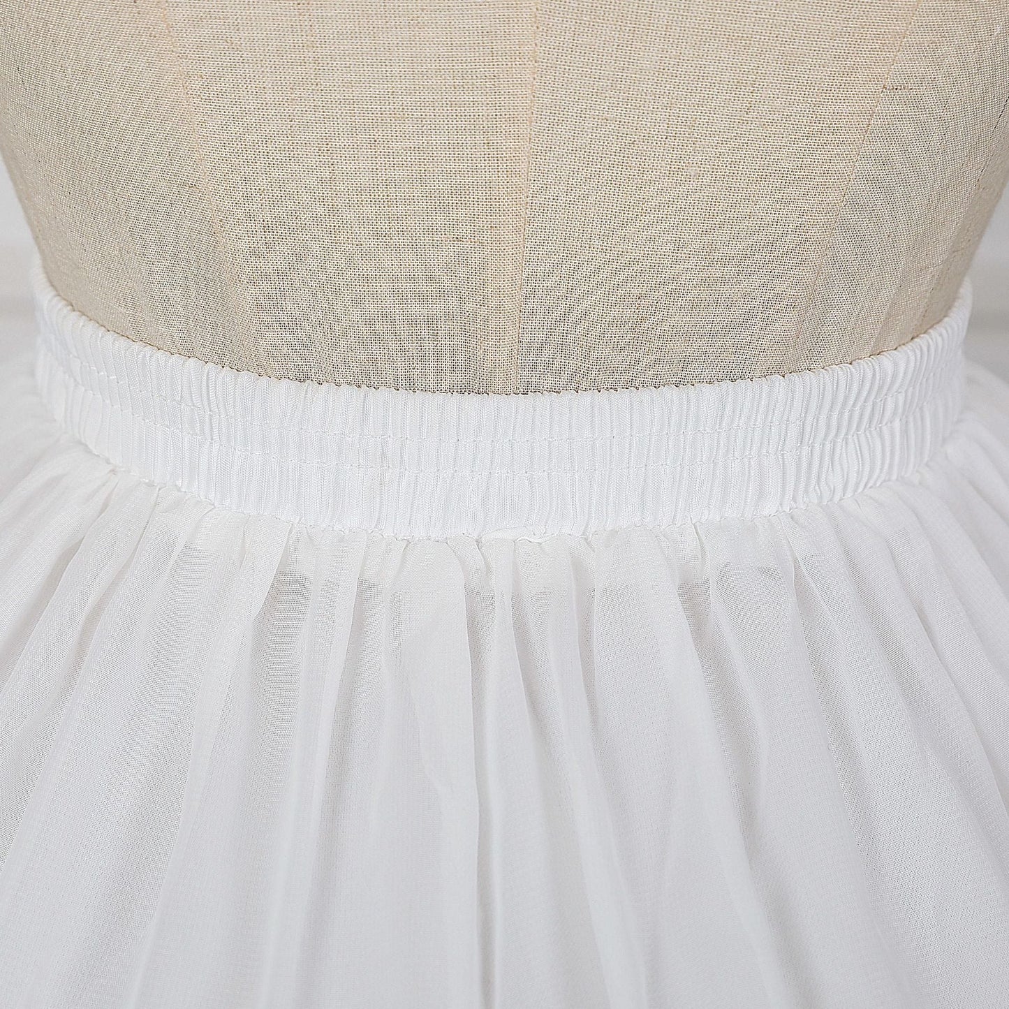 Black Lolita Petticoat Skirt | Kids 42cm Voluminous Tulle Underskirt for Dress-Up & Performance