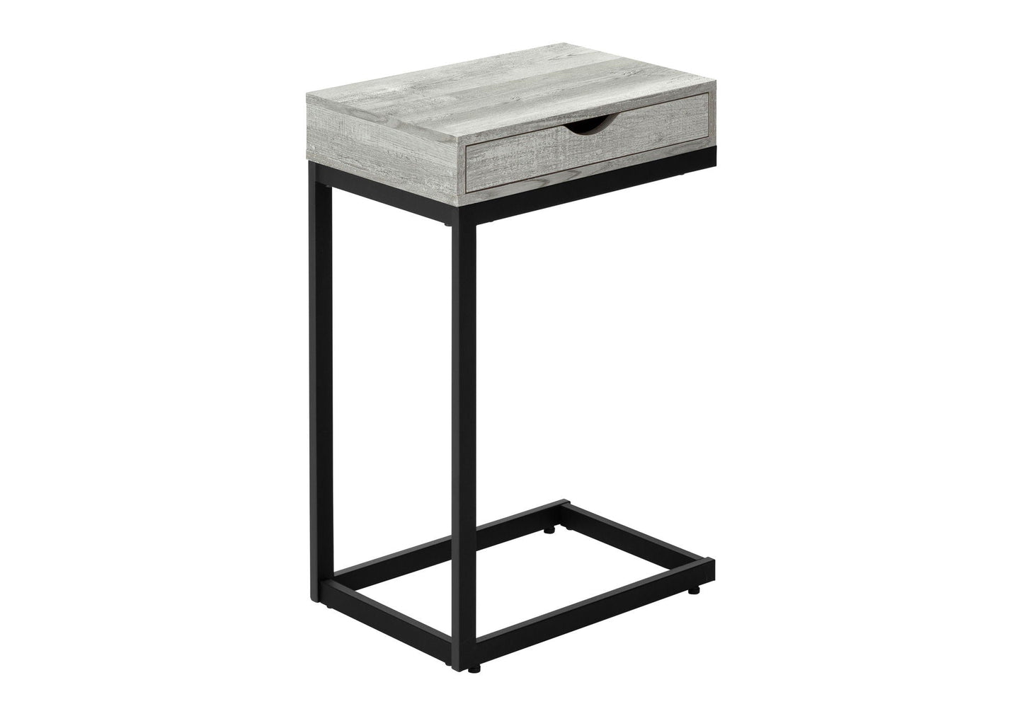 Accent Table, C - Shaped Contemporary Elegant Design