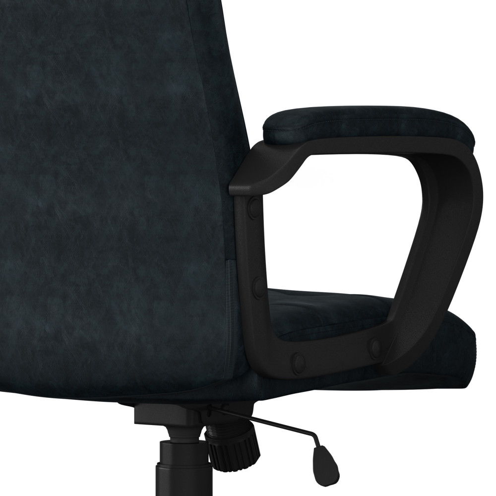 Brewer - Swivel Office Chair - Distressed Blue