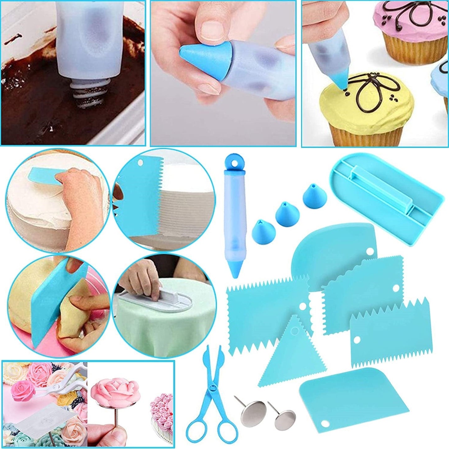 Baking Set Apron With Three-layer Storage Folding Gift Box