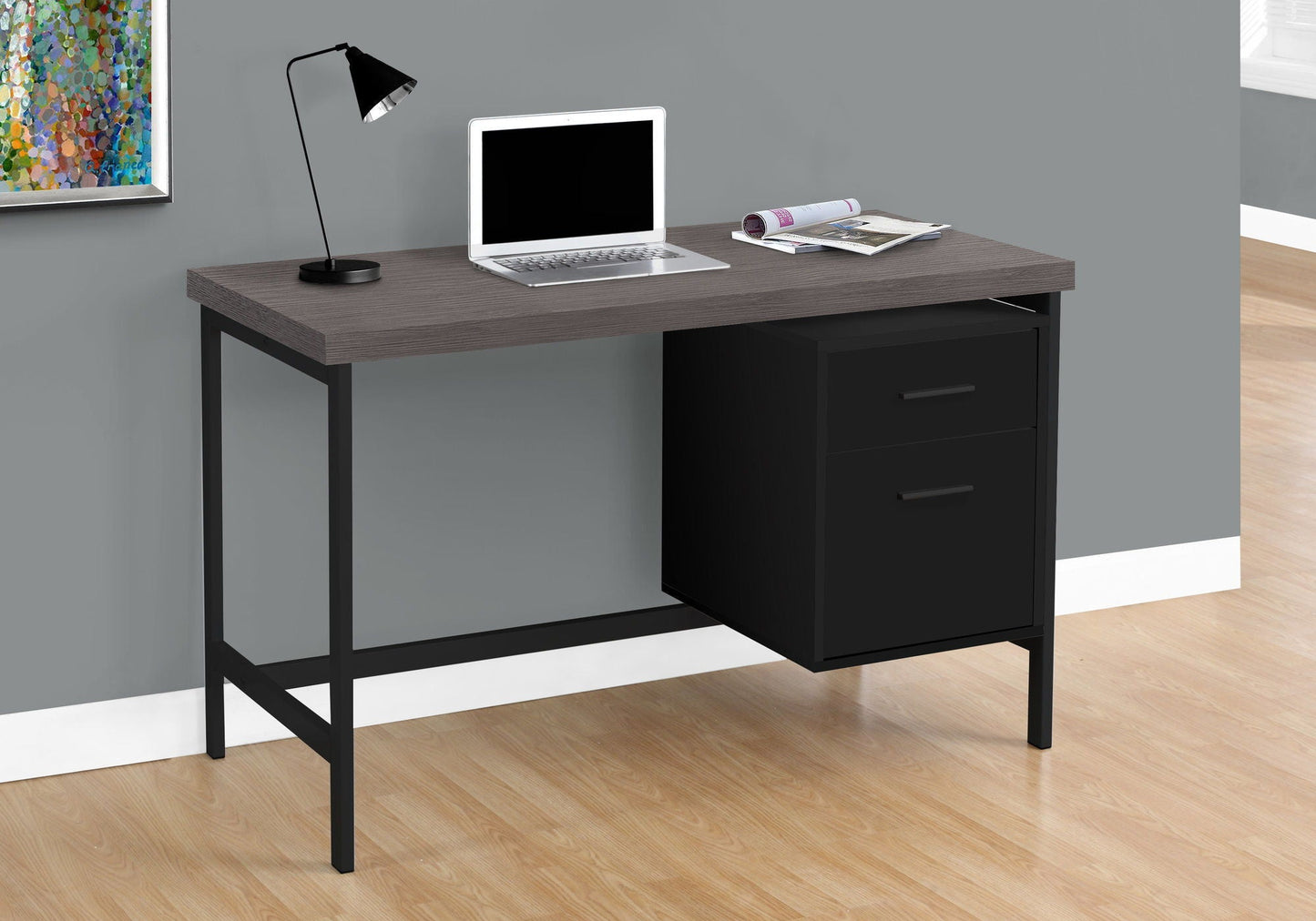 Computer Desk For Home Office, Left or Right Setup, With Storage Drawers