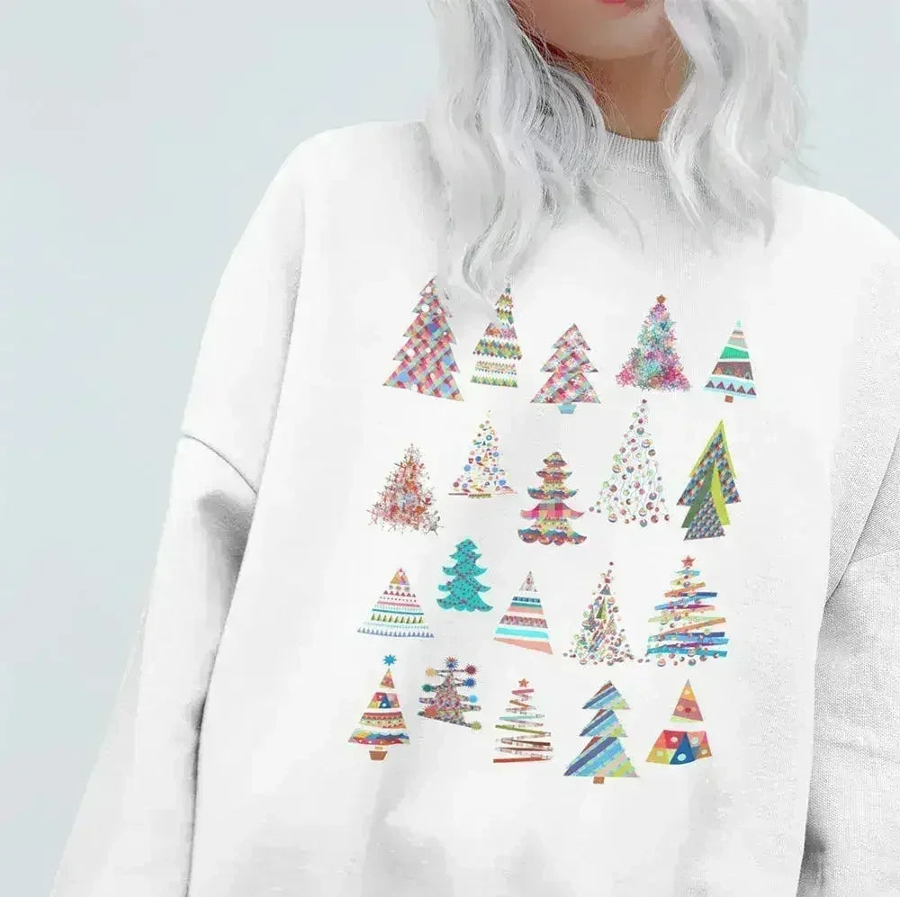 Christmas Tree Sweatshirt ā Festive Loose Fit Top | S-XL