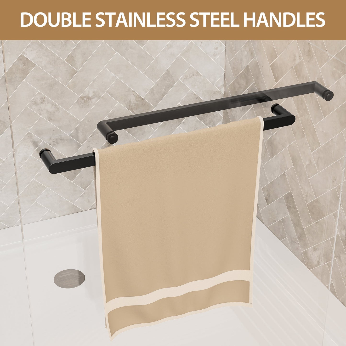 56"-60" W x 72" H Matte Shower Door