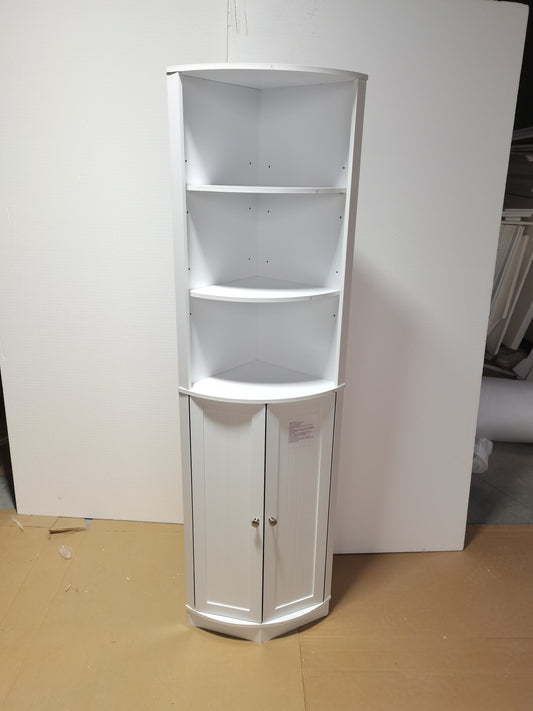 67" Tall Corner Cabinet with 2 Doors and Adjustable Shelves