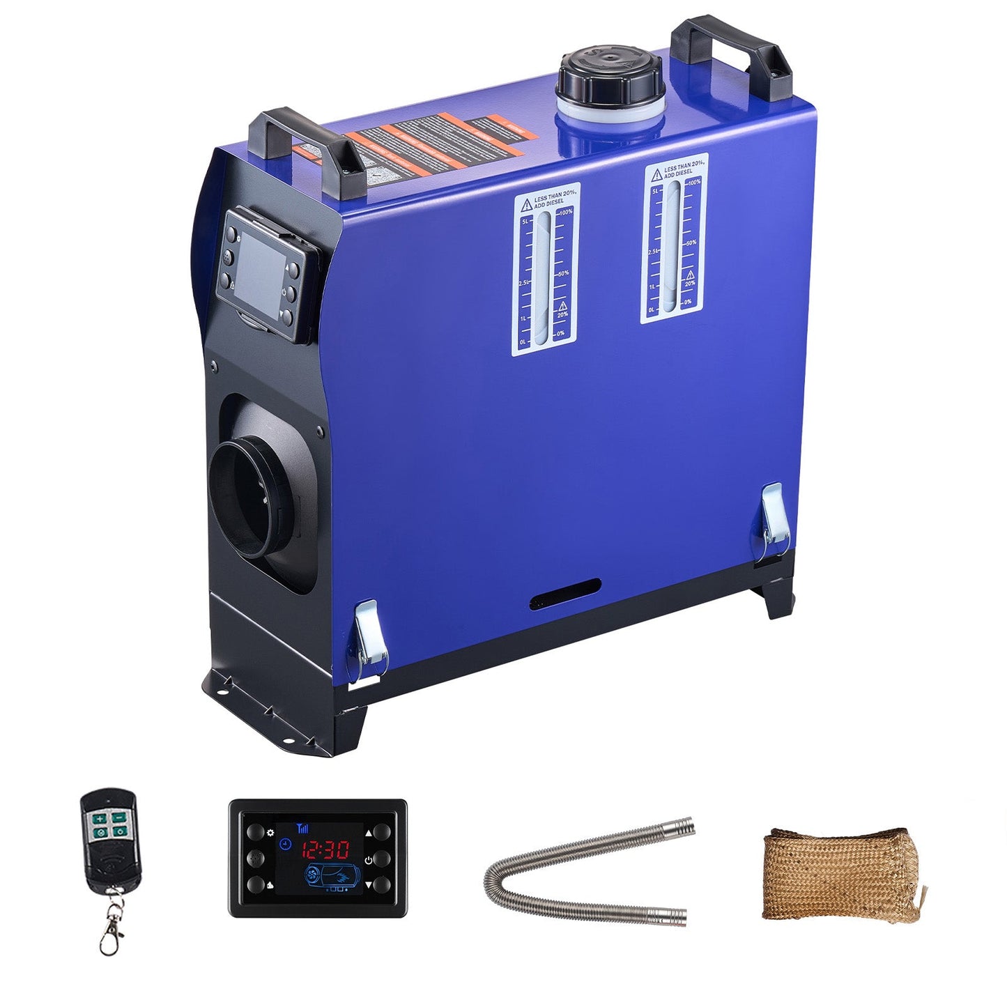 VEVOR Portable Diesel Air Heater 8KW DC 12V/24V with 1.3 Gal Tank