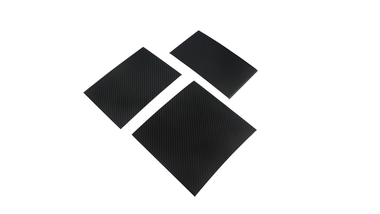 Dry Carbon Fiber Panel Console Wrap For Model Y Juniper / Model 3 Highland