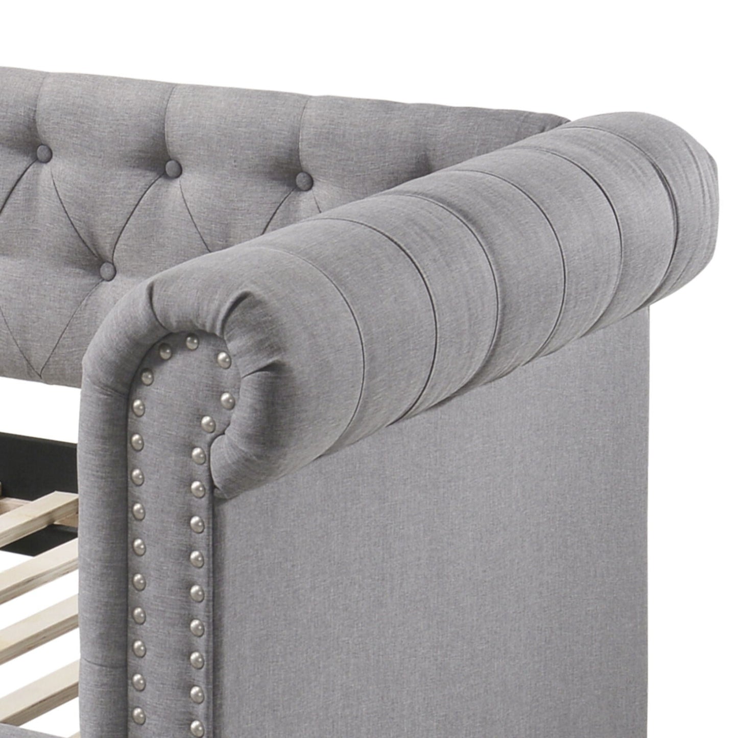 Justice Twin Daybed With Trundle - Smoke Gray