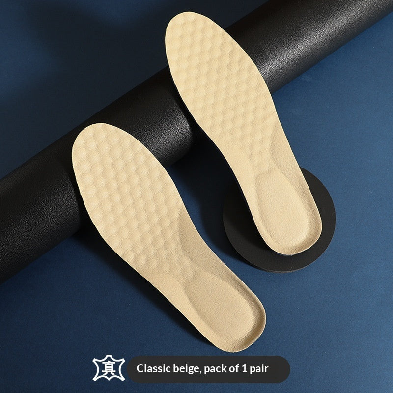Leather Shoe Insoles Deodorizing Sweat-absorbing Breathable Odor-eliminating And Shock-absorbing For Sports