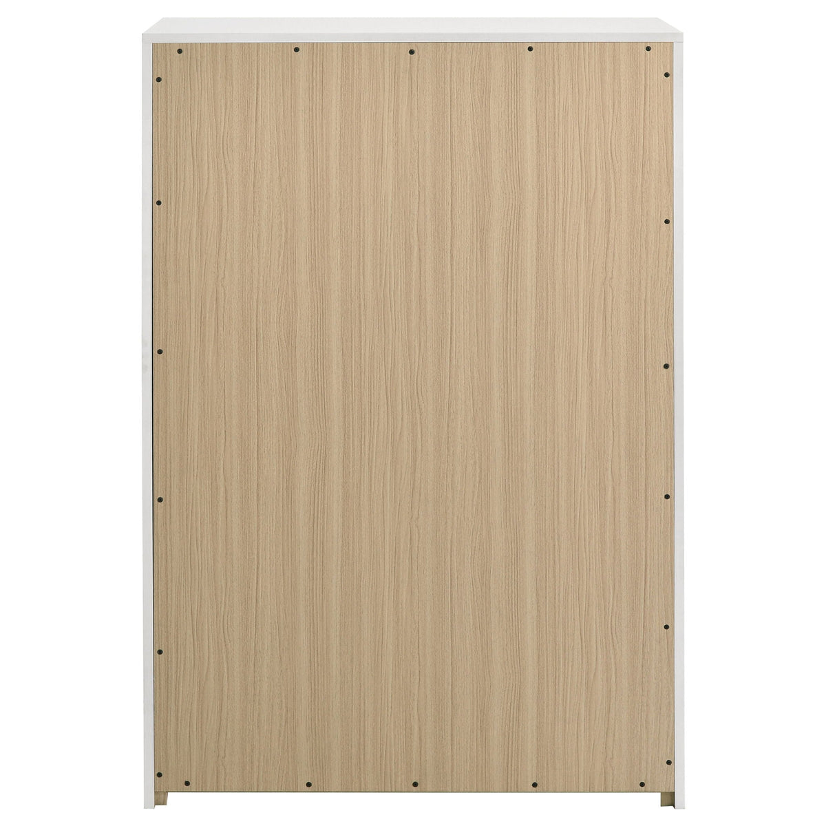 Ines 5-drawer Bedroom Chest of Drawers White High Gloss