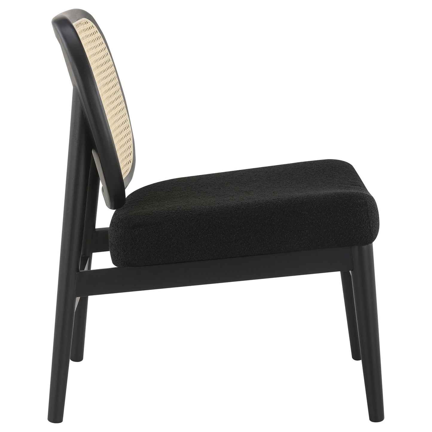 Quinne - Accent Chair With Padded Seat - Black