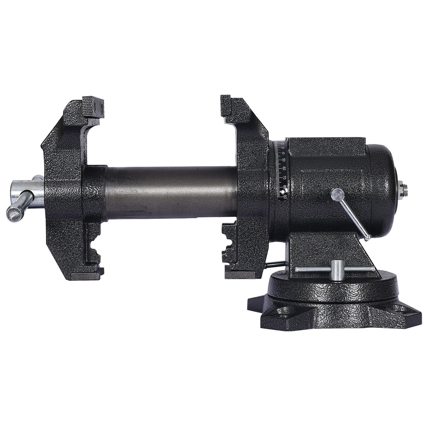 Heavy Duty 5" Multi Jaw Rotating Bench Vise with 360° Swivel Base and Head