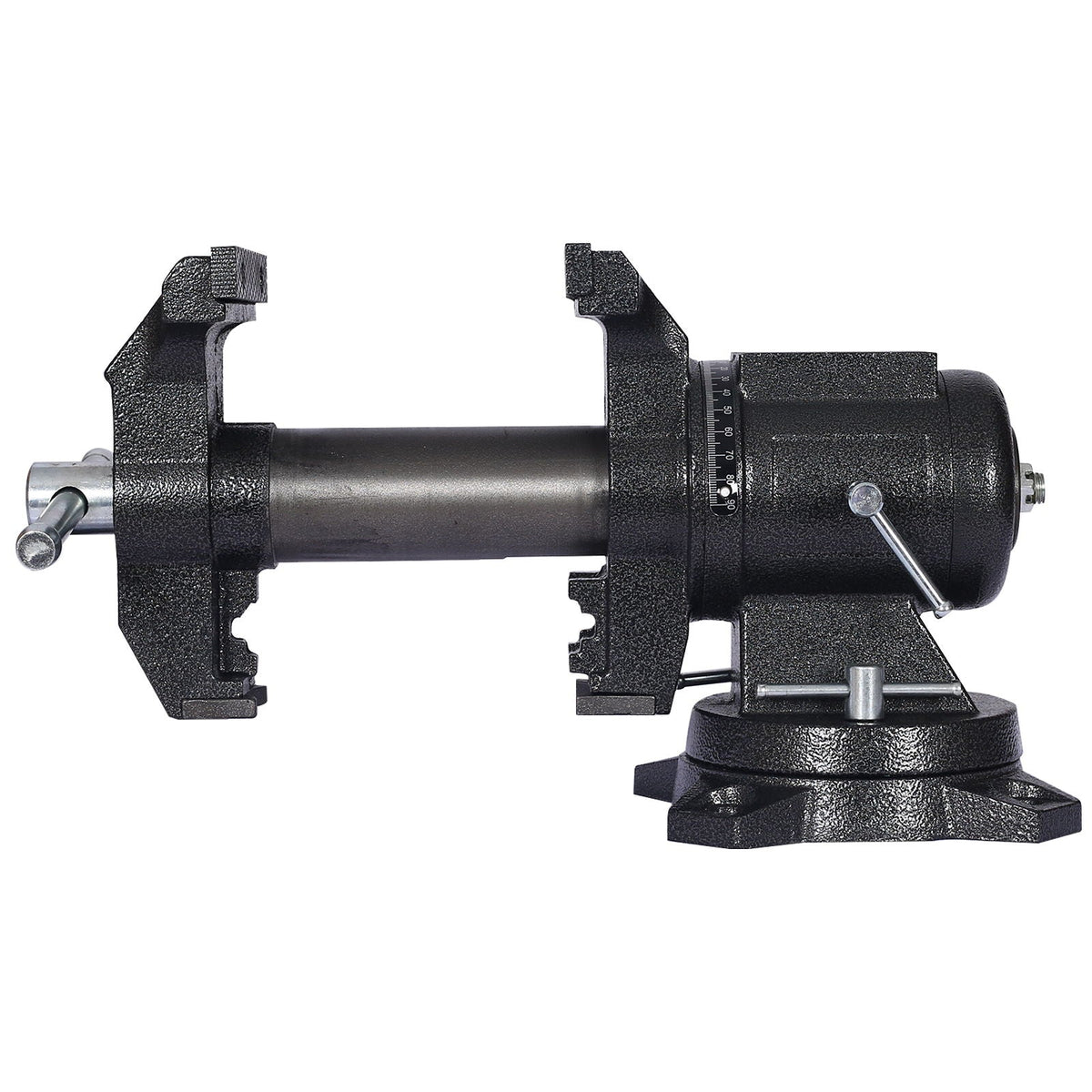 Heavy Duty 5" Multi Jaw Rotating Bench Vise with 360° Swivel Base and Head