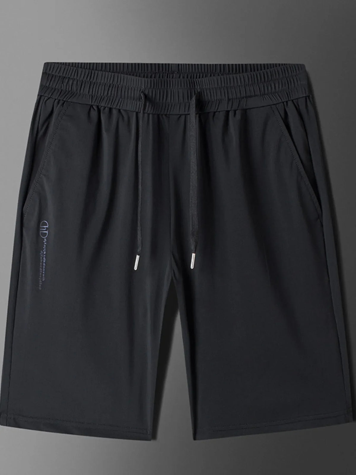 Men's Plus Size Drawstring Shorts with Pockets
