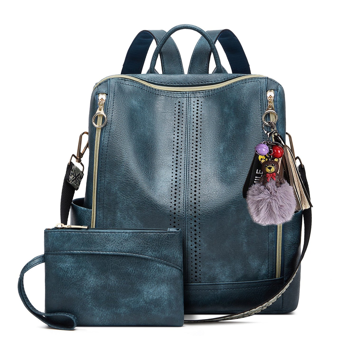 Springsummer Korean-style Casual Soft-leather Womens Backpack