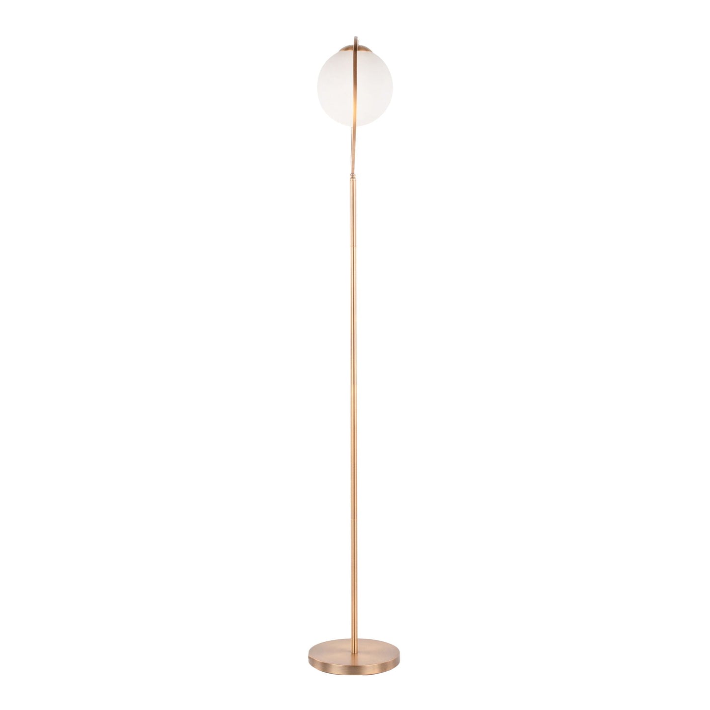 Moon - Contemporary Floor Lamp - Gold / Frosted