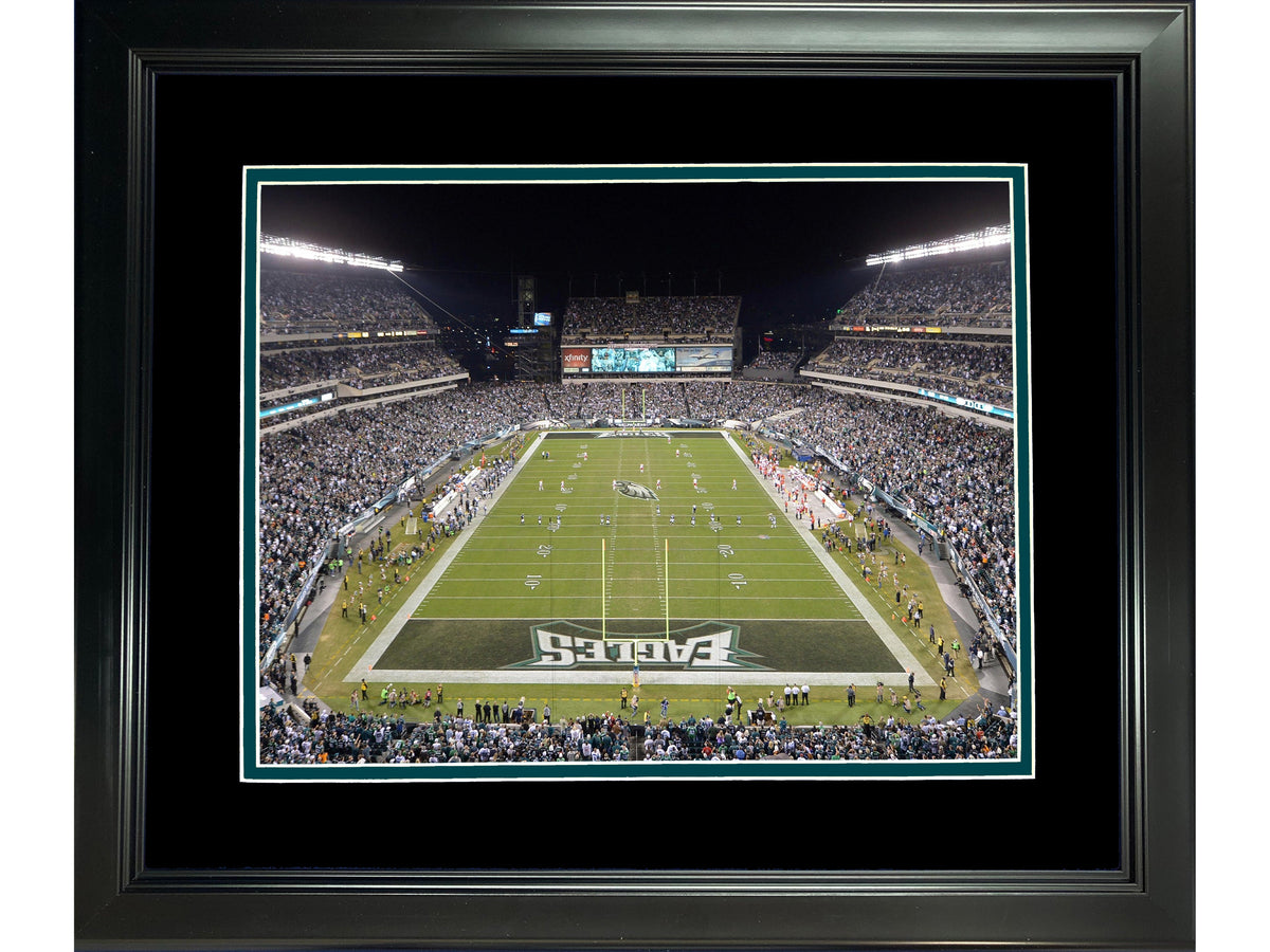 Framed Lincoln Financial Field Philadelphia Eagles 11"x14" Football Photo Professionally Matted