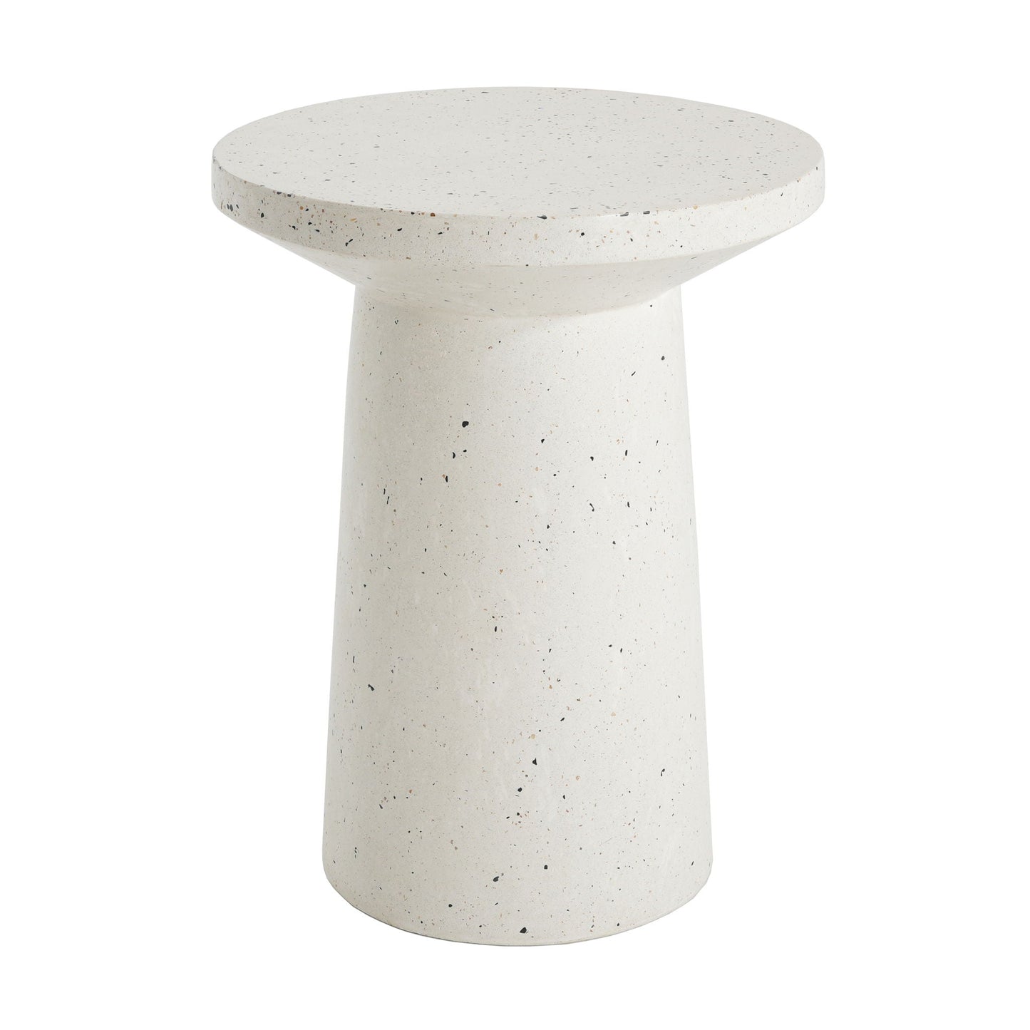 Terrazzo Outdoor Side Table - White
