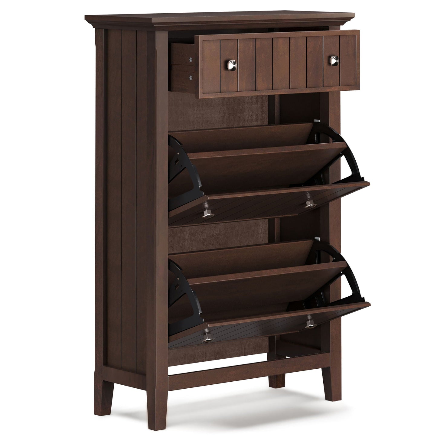 Acadian - Entryway Shoe Storage Cabinet - Brown