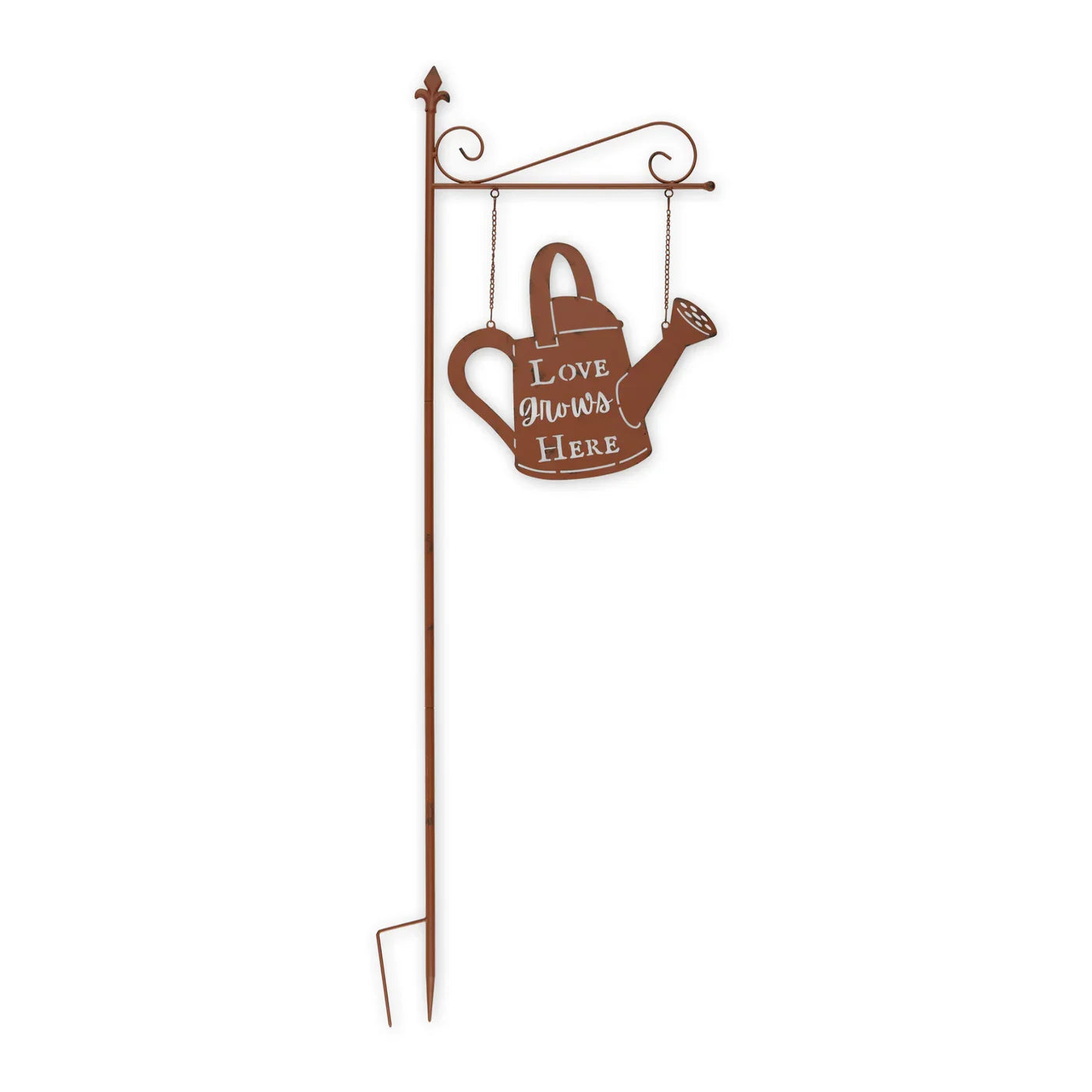 LOVE GROWS HERE GARDEN STAKE