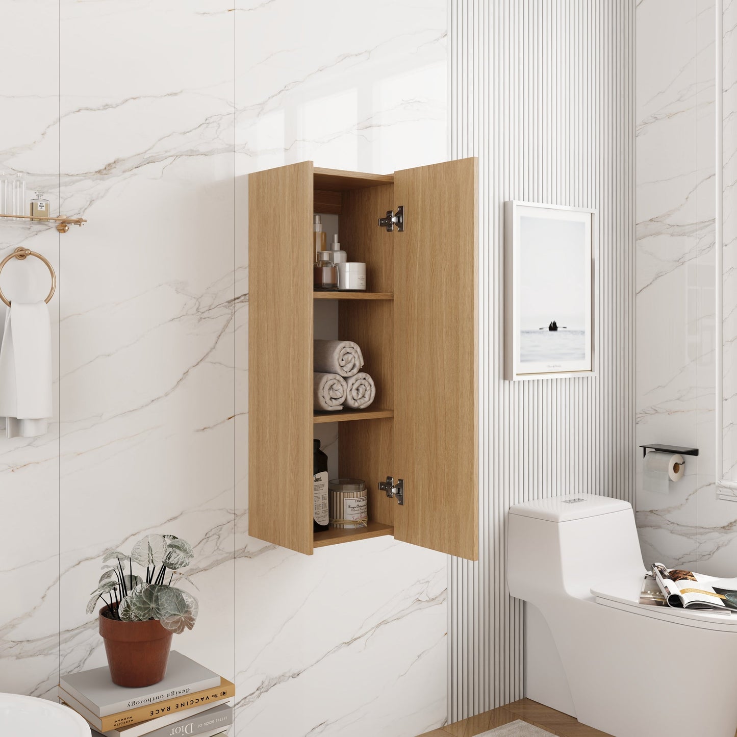 12 Inch Small Wall Mounted Side Cabinet
