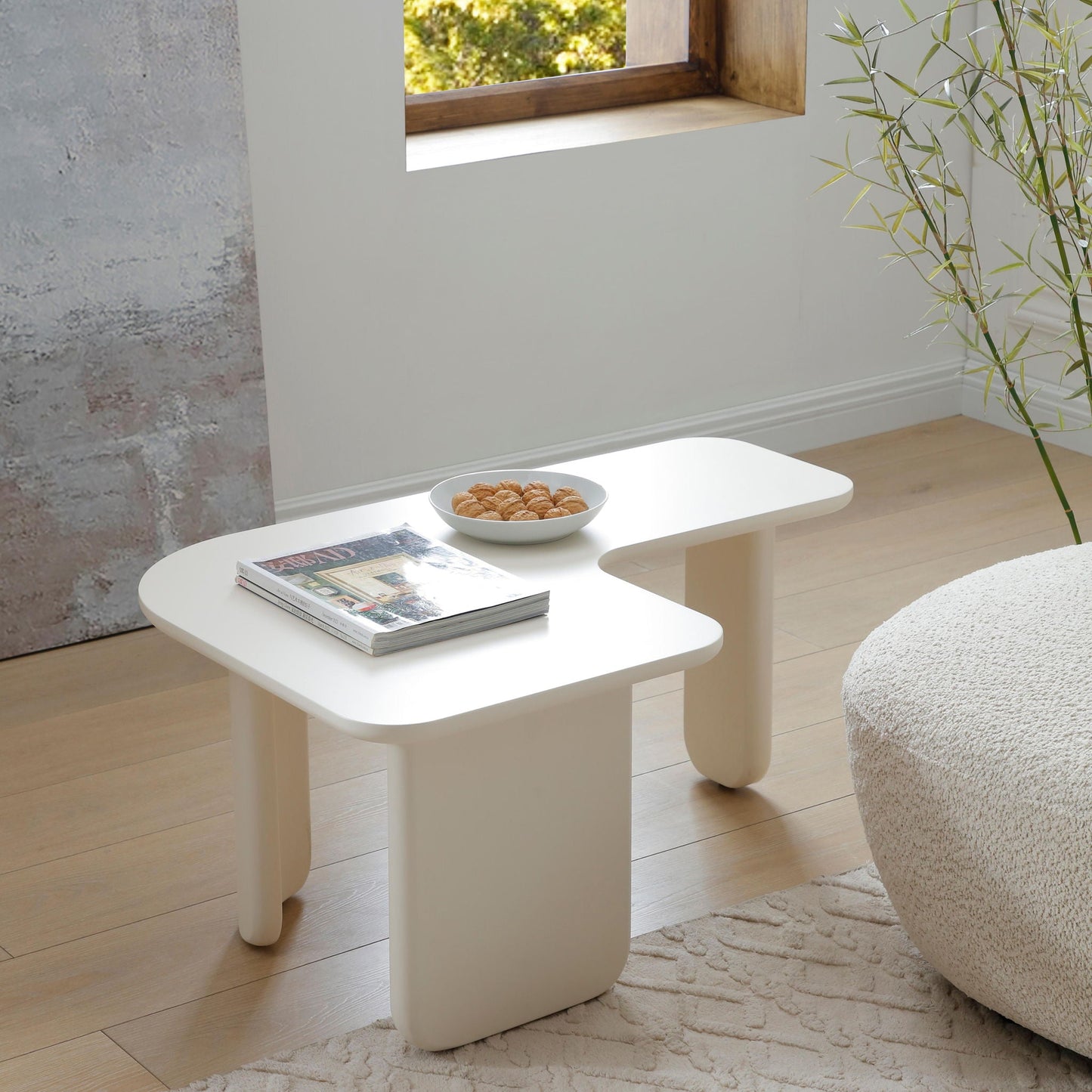 L-Shape Coffee Table For Living Room