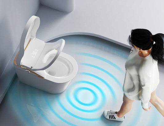 Modern Smart Toilet With Bidet, Auto Flush, Heated Seat, and More